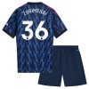 Camisola + Calções Arsenal Zubimendi 36 Criança Equipamento 2ª 2025-26